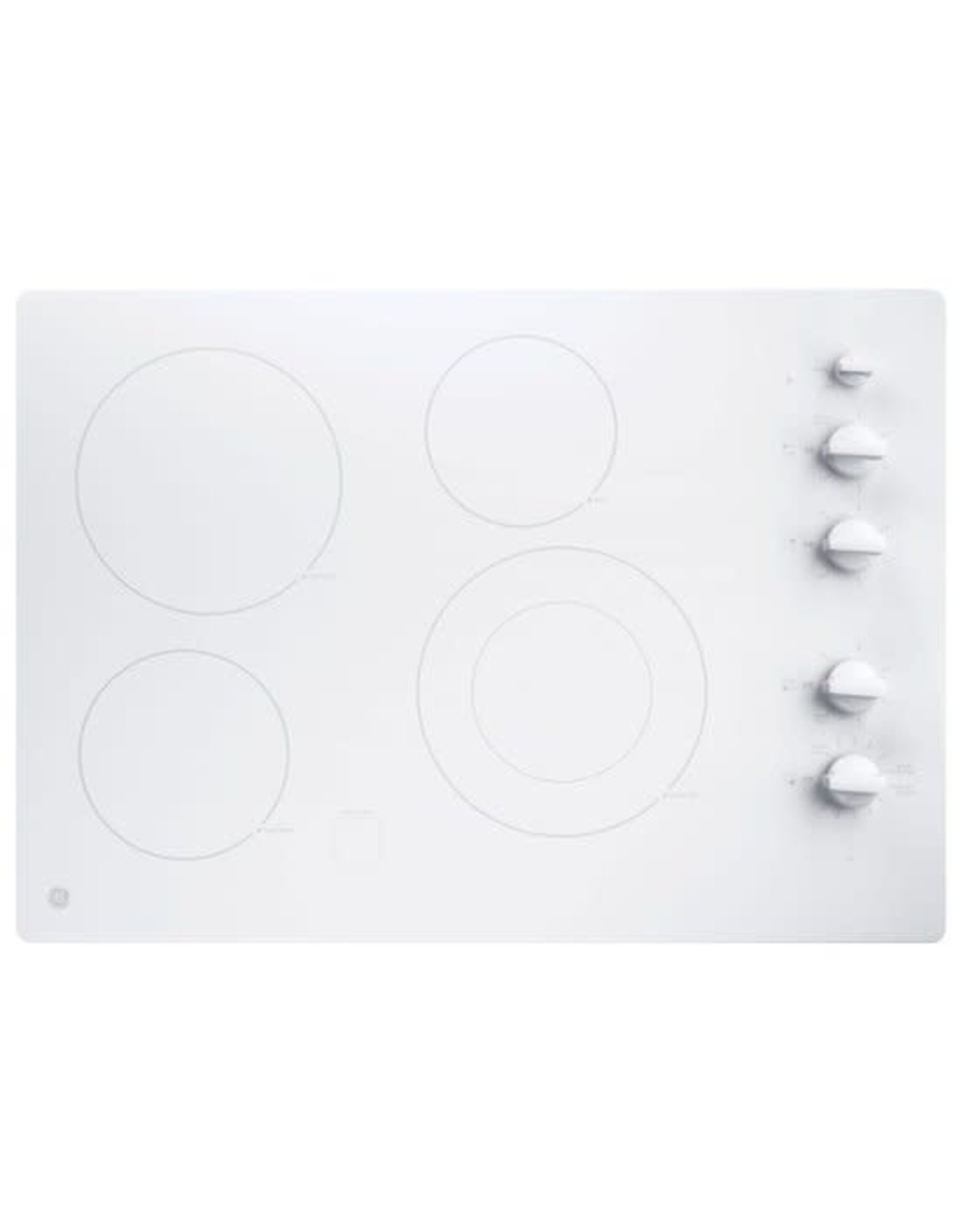 JP3530TJWW  GE – 30 in. Built-In Electric Cooktop – White on white