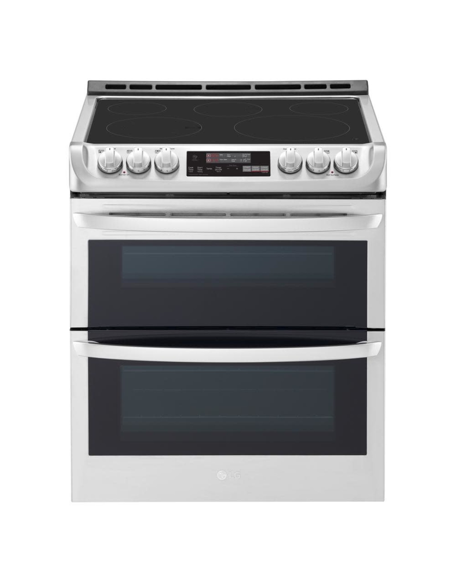LTE4815ST 7.3 cu. ft. Smart Double Oven Electric Range, Self-Cleaning, Convection and Wi-Fi Enabled in Stainless Steel