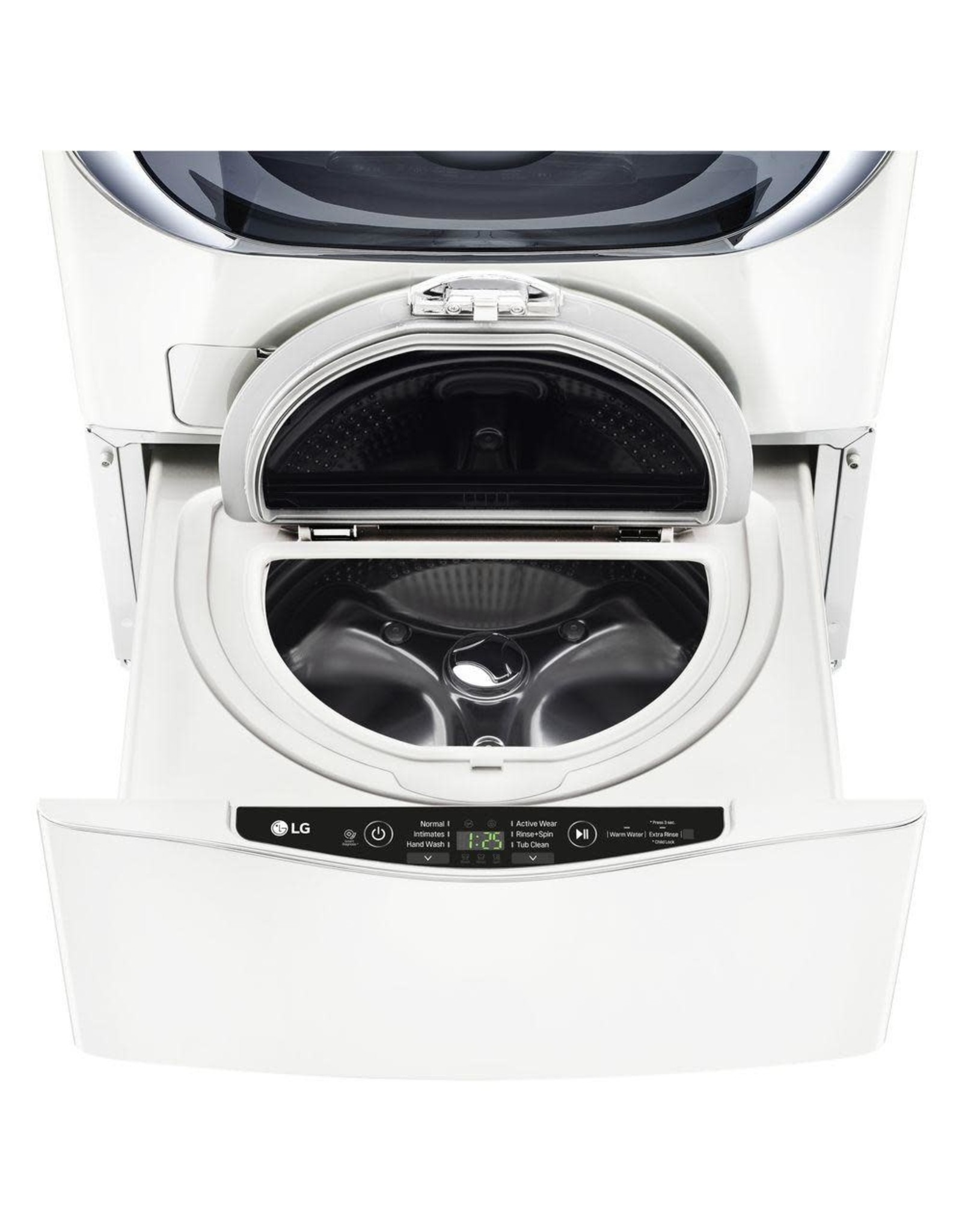 WD100CW 27 in. 1.0 cu. ft. SideKick Pedestal Washer with TWINWash System Compatibility in White