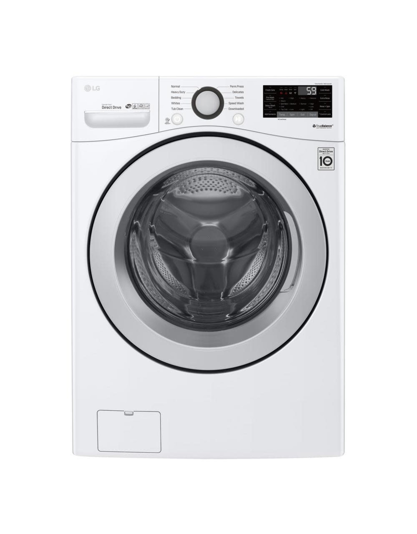 WM3500CW 4.5 cu.ft. High Efficiency Ultra Large Smart Front Load Washer with ColdWash Technology & Wi-Fi Enabled in White