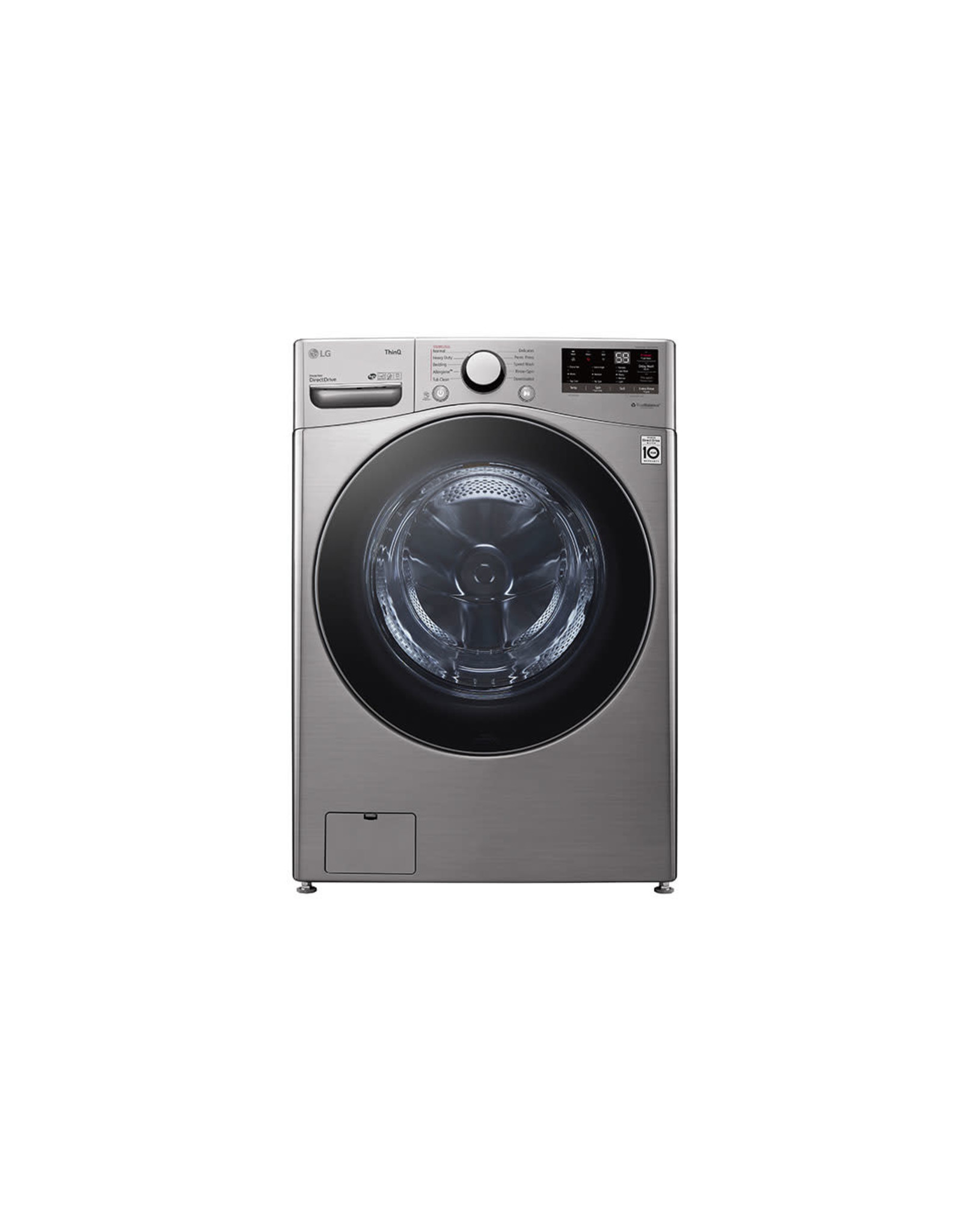 WM3600HVA 27 in. 4.5 cu. ft. Ultra Large Capacity Graphite Steel Front Load Washer with Steam and Wi-Fi Connectivity