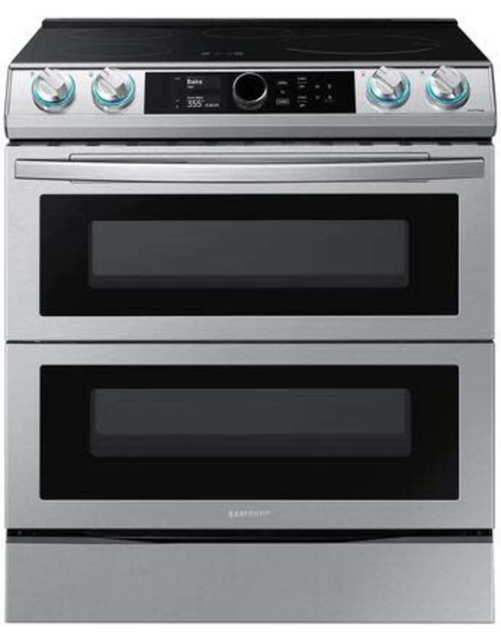 NEW NE63T8951SS 6.3 cu. ft. 4-Burner Slide-In Electric Induction Range with Air Fry in Fingerprint Resistant Stainless Steel by Samsung