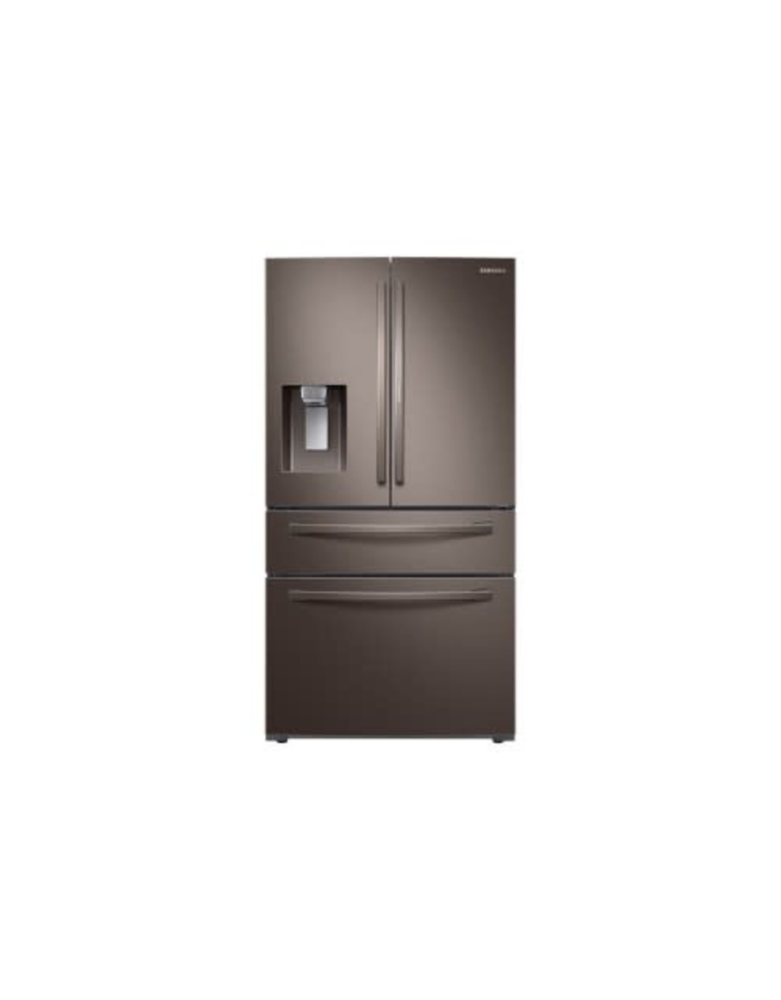 RF22R7351DT Samsung 22.4 cu. ft. Food Showcase 4-Door French Door Refrigerator in Fingerprint Resistant Tuscan Stainless, Counter Depth