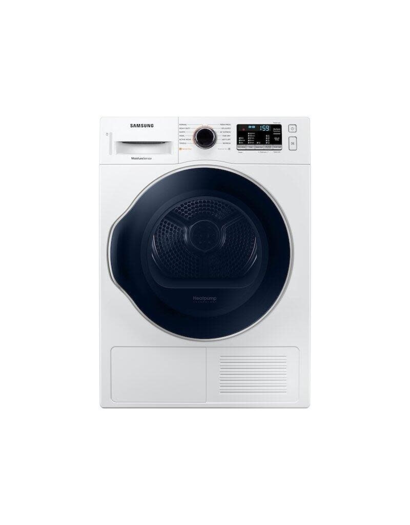 Samsung 4.0 cu. ft. Capacity White 24 Stackable Electric Ventless Heat Pump Dryer ENERGY STAR Certified
